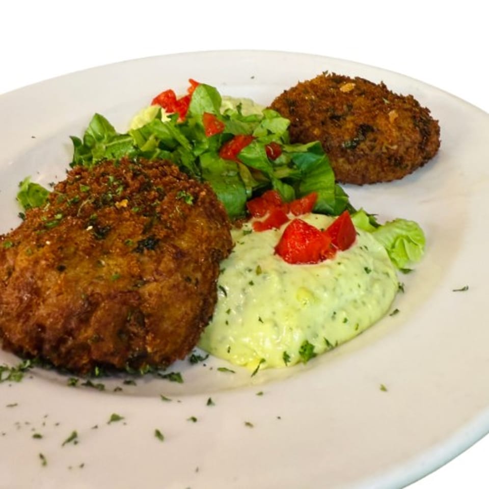 Savor our crab cakes