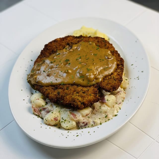 Jaeger Schnitzel Plate.