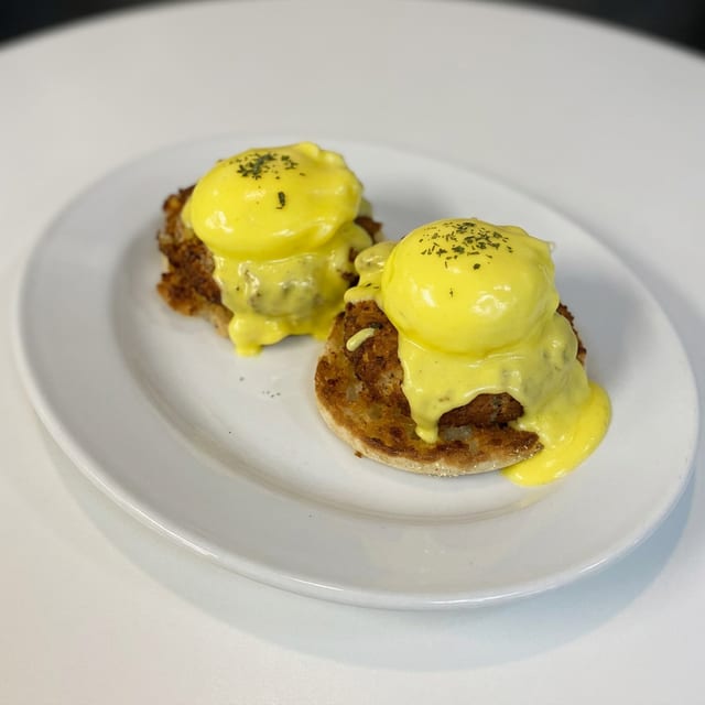 Crab Cakes Benedict.